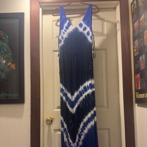 Inc Chevron Tie-Dye Maxi Dress Sunray Tie Dye